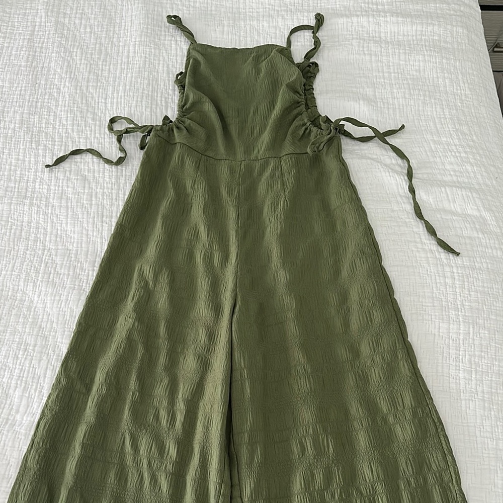 PrettyLittleThing Sage Green Jumpsuit